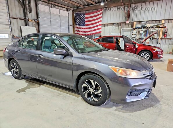1HGCR2F32GA001267 2016 HONDA ACCORD Gray 