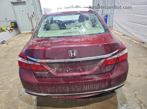 1HGCR2F32GA178191 2016 HONDA ACCORD Red Vista trasera