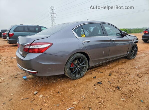 1HGCR2F32GA219838 2016 HONDA ACCORD Gray Задня права чверть