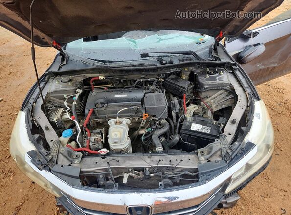 1HGCR2F32GA219838 2016 HONDA ACCORD Gray Вид задньої частини салону
