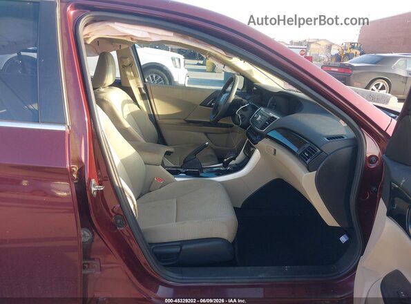 1HGCR2F32GA243430 2016 HONDA ACCORD Burgundy წინა სალონის ხედი