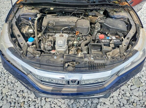 1HGCR2F32HA149887 2017 HONDA ACCORD Blue Rear interior view