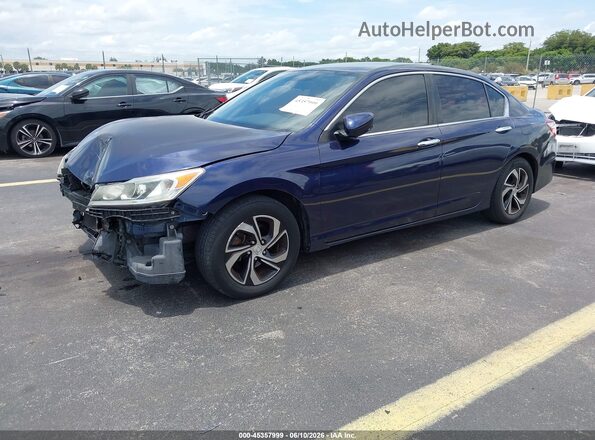 1HGCR2F32HA200899 2017 HONDA ACCORD Blue წინა მარცხენა ხედი სამი მეოთხედიდან