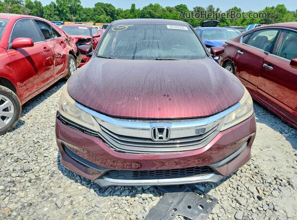 1HGCR2F32HA232462 2017 HONDA ACCORD Red Вид спереду