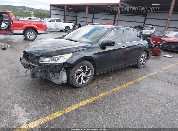 1HGCR2F32HA260634 2017 HONDA ACCORD Black Front left