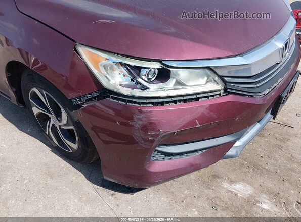 1HGCR2F32HA298882 2017 HONDA ACCORD Burgundy Vista frontal