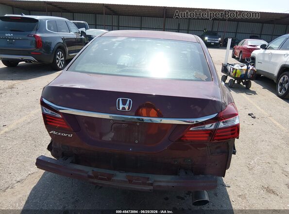 1HGCR2F32HA298882 2017 HONDA ACCORD Burgundy 