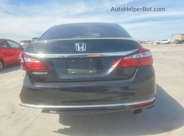 1HGCR2F33GA022015 2016 HONDA ACCORD Black Vista trasera
