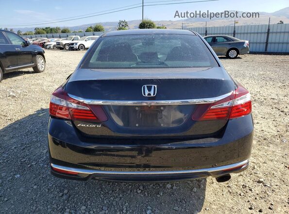1HGCR2F33GA186655 2016 HONDA ACCORD Black Widok z tyłu