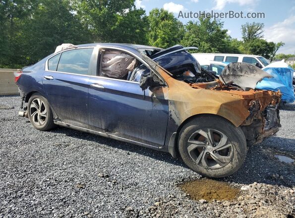 1HGCR2F33GA198580 2016 HONDA ACCORD Blue Передня права чверть