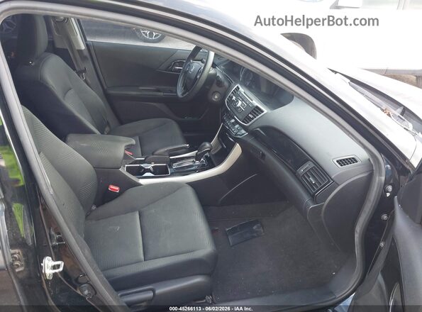 1HGCR2F34GA005143 2016 HONDA ACCORD Black Вид салону спереду