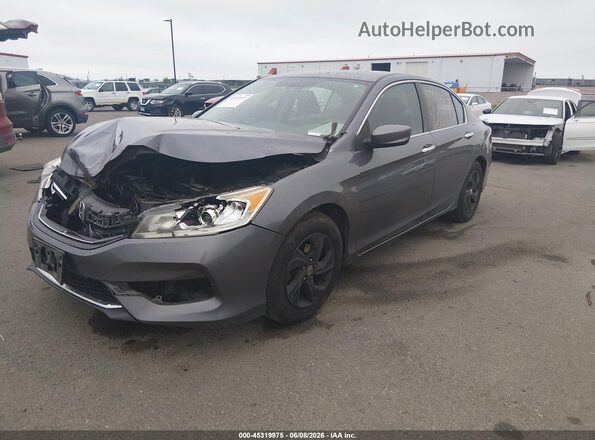 1HGCR2F34GA029832 2016 HONDA ACCORD Gray წინა მარცხენა ხედი სამი მეოთხედიდან