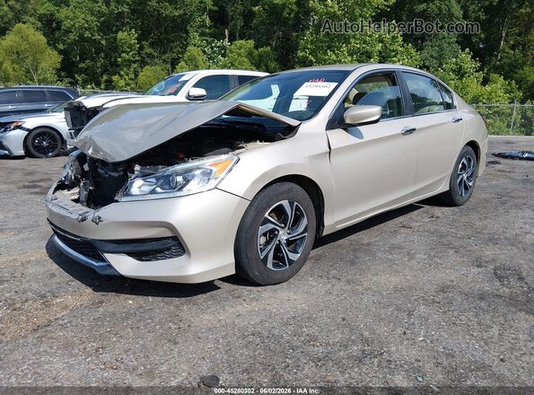 1HGCR2F34GA084149 2016 HONDA ACCORD Gold წინა მარცხენა ხედი სამი მეოთხედიდან
