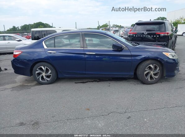 1HGCR2F34GA152160 2016 HONDA ACCORD Blue Widok wnętrza z tyłu