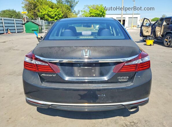 1HGCR2F34GA226063 2016 HONDA ACCORD Черный Вид сзади