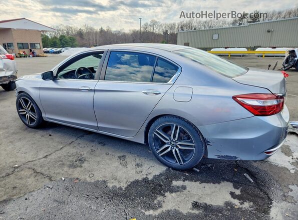 1HGCR2F34HA076702 2017 HONDA ACCORD Silver Trasero izquierdo