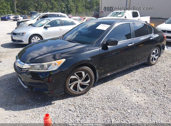 1HGCR2F34HA106068 2017 HONDA ACCORD Black წინა მარცხენა ხედი სამი მეოთხედიდან