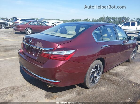 1HGCR2F34HA235346 2017 HONDA ACCORD Burgundy Задня права чверть