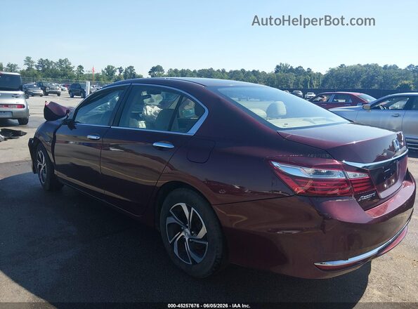 1HGCR2F34HA235346 2017 HONDA ACCORD Burgundy Задня ліва чверть