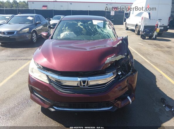 1HGCR2F34HA235346 2017 HONDA ACCORD Burgundy Вид щитка приладів