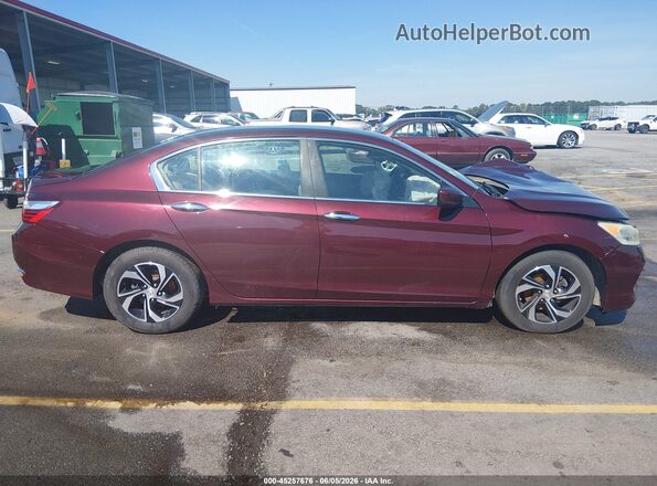 1HGCR2F34HA235346 2017 HONDA ACCORD Burgundy Вид задньої частини салону
