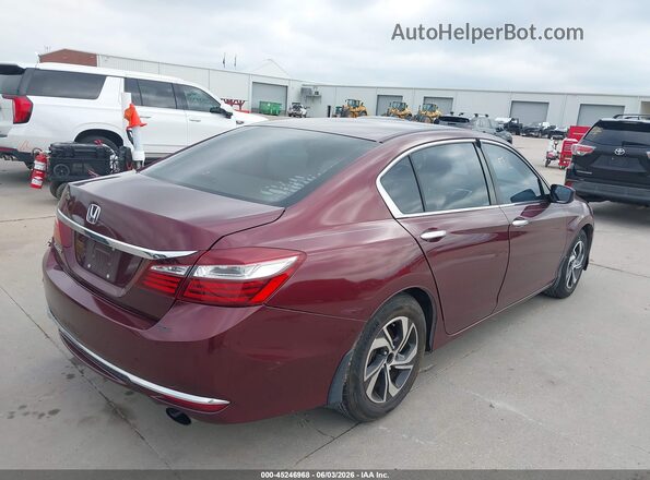 1HGCR2F35GA168481 2016 HONDA ACCORD Burgundy Հետևի աջ