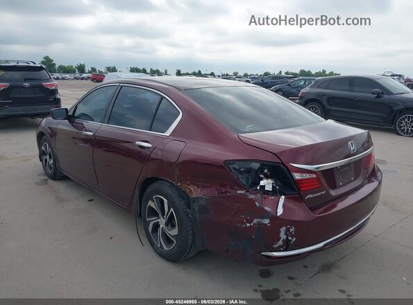 1HGCR2F35GA168481 2016 HONDA ACCORD Burgundy Հետևի ձախ