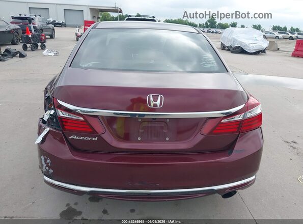1HGCR2F35GA168481 2016 HONDA ACCORD Burgundy 