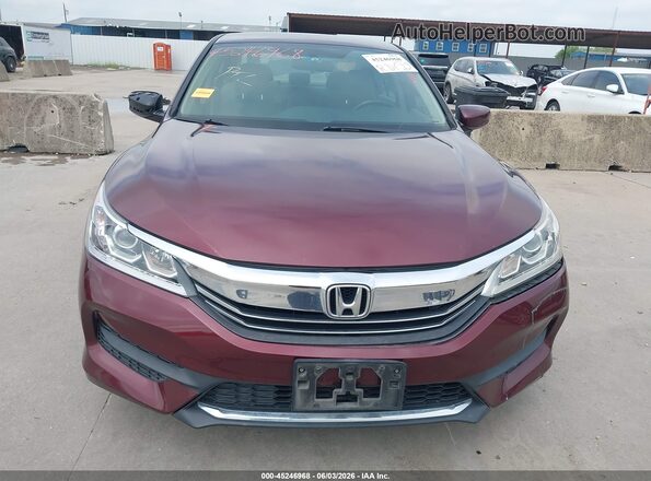 1HGCR2F35GA168481 2016 HONDA ACCORD Burgundy Սալոնի հետևի տեսք