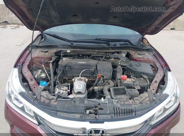 1HGCR2F35GA168481 2016 HONDA ACCORD Burgundy Հետևի տեսք