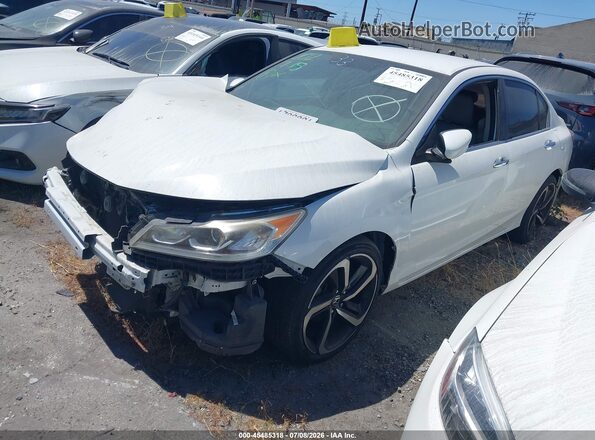 1HGCR2F35GA224175 2016 HONDA ACCORD White Front left