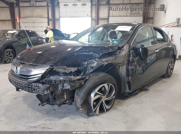 1HGCR2F35GA231255 2016 HONDA ACCORD Black Widok z przodu
