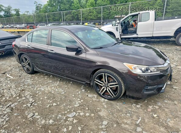 1HGCR2F35GA236276 2016 HONDA ACCORD Brown წინა მარჯვენა