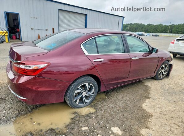 1HGCR2F35HA098868 2017 HONDA ACCORD Maroon Rear right