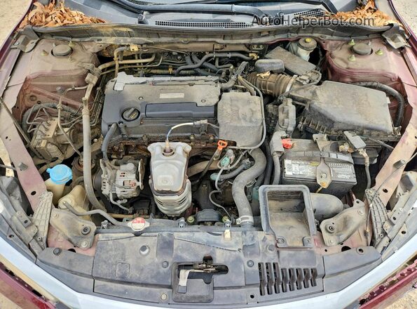 1HGCR2F35HA098868 2017 HONDA ACCORD Maroon Rear interior view