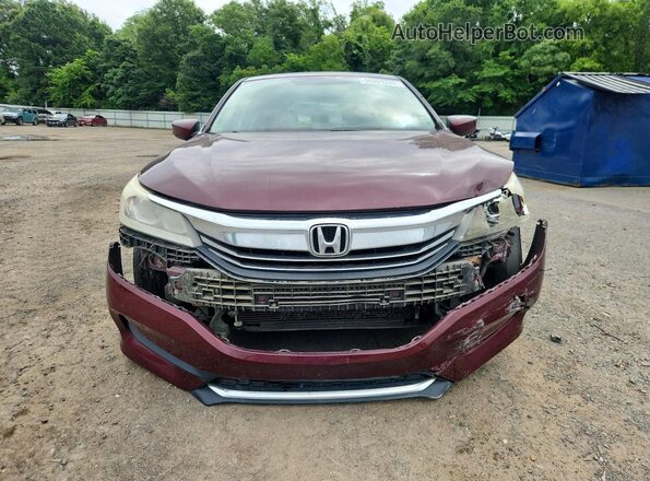 1HGCR2F35HA098868 2017 HONDA ACCORD Maroon Front view