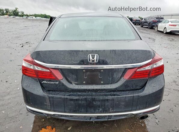 1HGCR2F35HA246002 2017 HONDA ACCORD Black Rear view