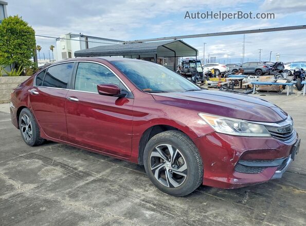 1HGCR2F35HA266945 2017 HONDA ACCORD Burgundy Przód prawy