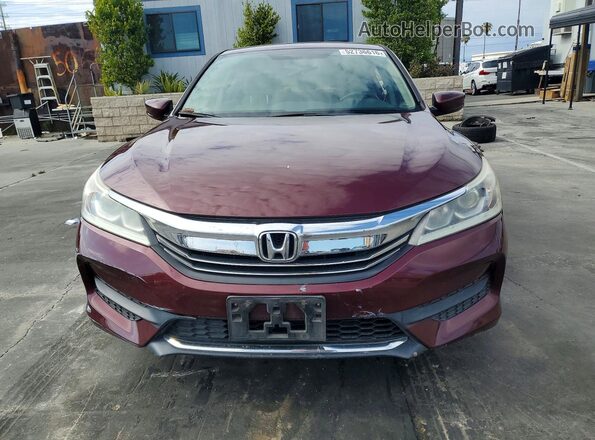1HGCR2F35HA266945 2017 HONDA ACCORD Burgundy Widok z przodu