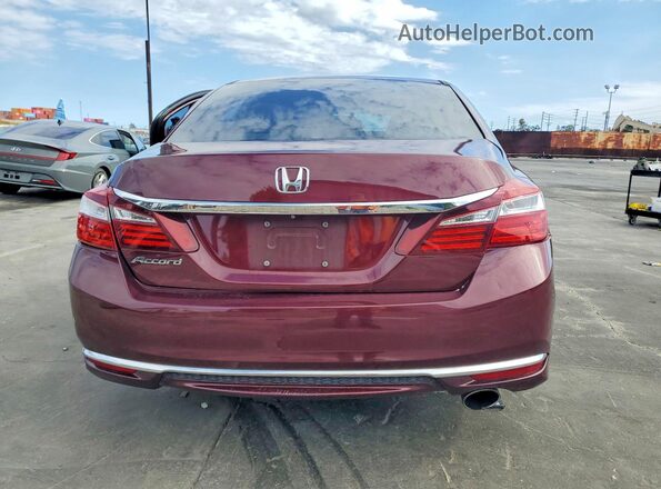 1HGCR2F35HA266945 2017 HONDA ACCORD Burgundy Widok z tyłu