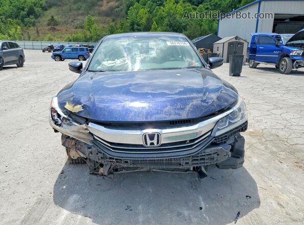 1HGCR2F36GA037690 2016 HONDA ACCORD Blue Դիմացի տեսք