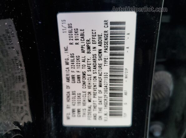 1HGCR2F36GA071550 2016 HONDA ACCORD Black 