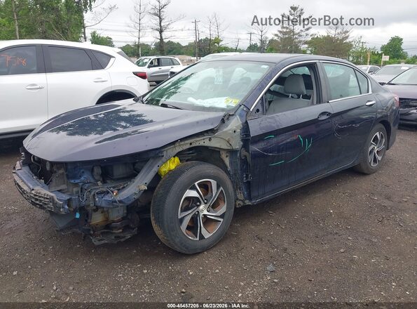1HGCR2F36GA161975 2016 HONDA ACCORD Blue Przód lewy