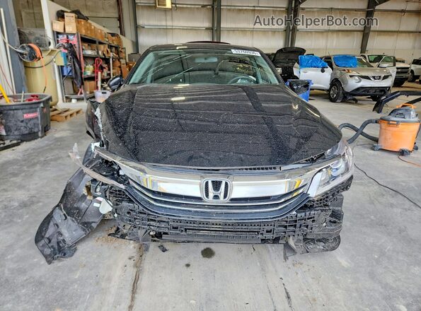 1HGCR2F36HA017876 2017 HONDA ACCORD Black Դիմացի տեսք