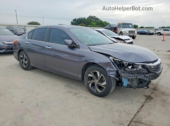 1HGCR2F36HA076913 2017 HONDA ACCORD Gray Передня права чверть
