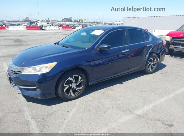 1HGCR2F37GA085022 2016 HONDA ACCORD Blue Передня ліва чверть