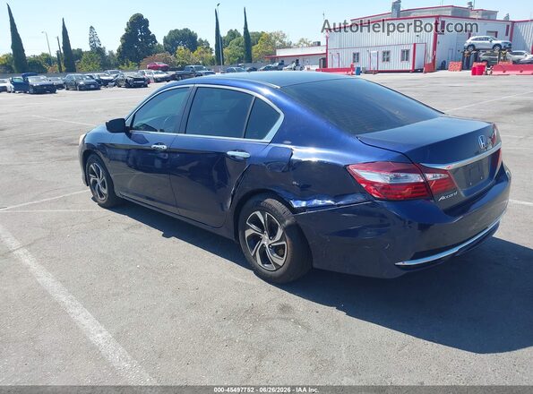 1HGCR2F37GA085022 2016 HONDA ACCORD Blue Задня ліва чверть