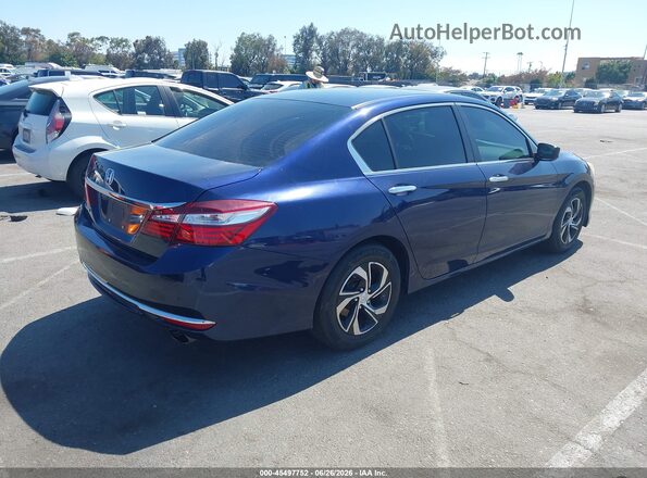 1HGCR2F37GA085022 2016 HONDA ACCORD Blue Задня права чверть