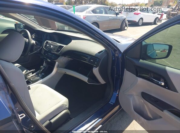 1HGCR2F37GA085022 2016 HONDA ACCORD Blue Вид салону спереду