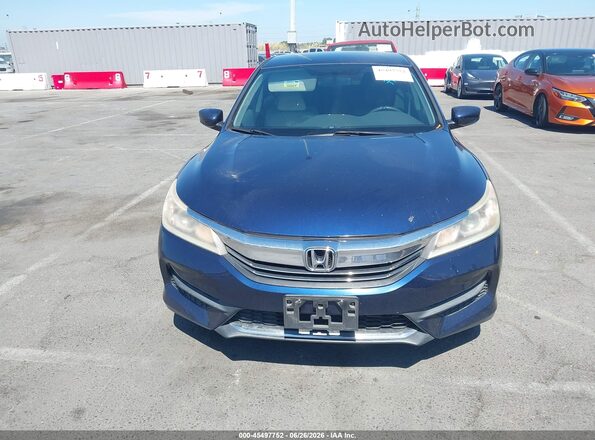 1HGCR2F37GA085022 2016 HONDA ACCORD Blue Вид щитка приладів
